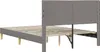 vidaXL Bettrahmen mit Kopfteil Taupe 160 x 200 cm Stoff Produktbild-Vorschau 6