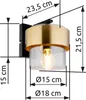 Globo Lighting|Wandleuchte Metall schwarz matt, 1x E27 Produktbild-Vorschau 12