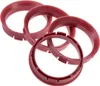 4X Zentrierringe 66,45 x 57,1 mm rot Felgen Ringe  Germany Produktbild-Vorschau 1