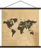 MuchoWow® Textilposter Weltkarte - Reisen - Vintage 60x60 Produktbild-Vorschau 1