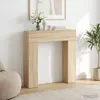 vidaXL Revêtement pour cheminée, chêne Sonoma, 102 x 18 x Voir les images du produit 2