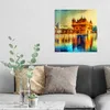 DEQORI Glasbild Echtglas 50x50 cm 'Hari Mandir Tempel' Produktbild-Vorschau 3