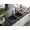Mexen Hektor zlewozmywak granitowy 2-komorowy 800 x 480 mm, Podgląd zdjęcia produktu 2