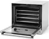 An open convection oven with multiple racks inside, shown from a slightly angled front view. Produktbild-Vorschau