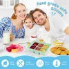 3 stapelbare Silikon-Eiswürfelbehälter mit Deckel, Produktbild-Vorschau 2