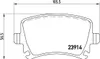 Brembo Bremsbelagsatz, Scheibenbremse Hinterachse P 85 073 Produktbild-Vorschau 1