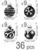 Set di 36 pezzi di baubles natalizi con baubles da 3 cm - Anteprima dell’immagine prodotto 3