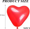 Herzförmige rote Folienballons, 50er-Pack, Herzballons, Produktbild-Vorschau 4