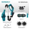 Akku-Motorhacke 21 V Elektro Bodenhacke 800 U/min Akku Produktbild-Vorschau 8