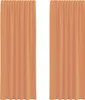 vidaXL Voile Vorhänge mit Stangentaschen 2 Stk. Terrakotta Produktbild-Vorschau 1