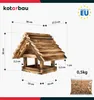 KOTARBAU® Ptačí budka na zavěšení 36 x 27,5 x 30 cm Dřevěná Náhled obrázku produktu 3