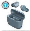 A pair of blue wireless earbuds and their charging case are displayed against a white background, with a circular badge indicating 'True Wireless #1 Under $50'. Anteprima dell’immagine prodotto