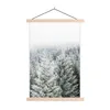 MuchoWow® Textilposter Wald - Schnee - Winter - Produktbild-Vorschau 1