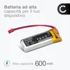 CELLONIC 1x Batteria compatibile con Somfy 981642, Nina Anteprima dell’immagine prodotto 2