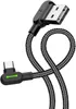 Schnell-Ladekabel 3A USB auf USB-C Nylon LED, 1,2m Produktbild-Vorschau 2