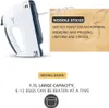 A hand mixer with text overlays describing its features. Produktbild-Vorschau
