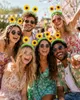Haarreif mit Sonnenblumen | Zubehör Gärtner Clown Kostüm Produktbild-Vorschau 5
