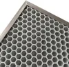 A close-up, angled view of a carbon air filter with a metallic frame. Produktbild-Vorschau