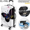 Monzana Trolley Butterfly Valigia Guscio Rigido XL Manico Anteprima dell’immagine prodotto 2
