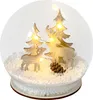 Beleuchtete Schneekugel mit Rehen Produktbild-Vorschau 2