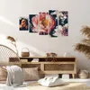 Bild auf Leinwand - Leinwandbild - 5 Teile - Blumen Produktbild-Vorschau 7