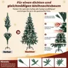 Vigevee, umelý vianočný stromček, výška 150 cm, s 300 Náhľad obrázku produktu 5