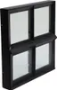 Stahlfenster Schwarz Quadratisch 400 x 400 mm Kippbar Produktbild-Vorschau 2