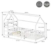 ML-Design Kinderbett 90x200cm mit Rausfallschutz, Regal, Produktbild-Vorschau 7