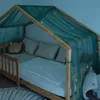 Cielo per letto casetta 135x320 cm Verde con stelle Anteprima dell’immagine prodotto 1
