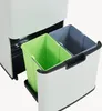 Sensor Mülleimer ‘Venna’ Edelstahl mit 3 Fächern Beige 72 L Produktbild-Vorschau 7