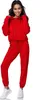 Tazzio Tuta da jogging da donna F200 Rosso S Anteprima dell’immagine prodotto 1