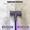 A vacuum cleaner head is shown cleaning two different surfaces, a marble floor and a carpet. Produktbild-Vorschau