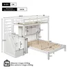 A diagram of a white bunk bed with dimensions and weight limits indicated. Anteprima dell’immagine prodotto