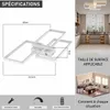 ZMH LED plafondlamp, wit, dimbaar met afstandsbediening, Productafbeelding-voorbeeld 14