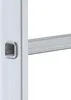 Close-up view of a ladder's side rail and a rung. Voir les images du produit