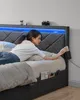 Rám postele VASAGLE, rám postele, 140 x 200 cm, LED, kovová Náhled obrázku produktu 5