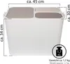 ONVAYA® Mülltrennsystem Ben | 36 Liter | Mülltrennung mit Produktbild-Vorschau 2