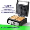 Waffeleisen stark schwarz 2 große Waffeln MPM MGO-41/C Produktbild-Vorschau 7