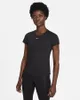 Nike W Nk One Df Ss Slim Top Black/White L Produktbild-Vorschau 3