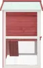 vidaXL Clapier à lapins 3 portes Rouge Bois Voir les images du produit 3