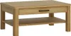 A wooden coffee table with a drawer and a lower shelf, shown against a white background. Voir les images du produit