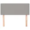 vidaXL Testiera grigio chiaro 80x5x78/88 cm in tessuto Anteprima dell’immagine prodotto 3