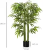 HOMCOM Umelý bambus, veľký, 140 cm, umelá rastlina, umelé Náhľad obrázku produktu 3
