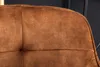 A close-up view of the textured brown upholstery of a bar stool. Produktbild-Vorschau