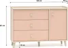 Cassettiera combinata per bambini OLIVIA - beige / rosa Anteprima dell’immagine prodotto 7