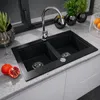 QLS Automatischer Siphon 3 1/2 Zoll Ablauf für Doppelbecken Produktbild-Vorschau 3