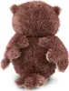 The back of a brown plush owl toy is shown against a white background. Produktbild-Vorschau