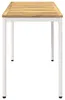 vidaXL Gartentisch Weiß 108,5 x 55 x 75 cm Massivholz Produktbild-Vorschau 3