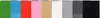 A series of colored blocks arranged horizontally. Produktbild-Vorschau