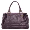 Damen-Schultertasche aus bedrucktem Wildleder mit Produktbild-Vorschau 4